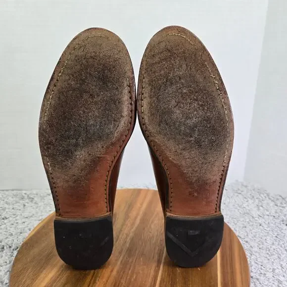 Allen Edmonds Nottingham Brown Kiltie Woven Lace Tassel Daily Loafer Mens 11.5 D